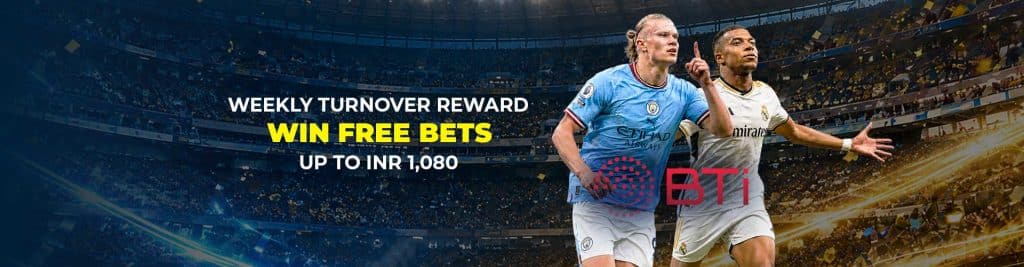 12bet WEEKLY TURNOVER REWARD